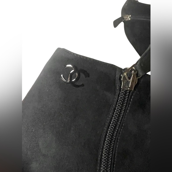 Chanel CC Platform Cap-Toe Booties size 36 $1800 - Picture 8 of 13